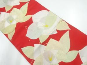 花模様織出し名古屋帯